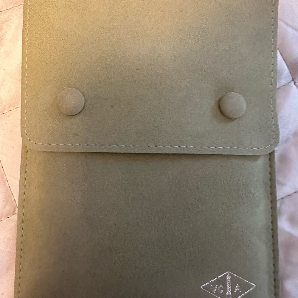 Authentic Van Cleef and Arpels large traveling pouch